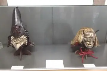 The interior of the keep has an exhibition of historical objects