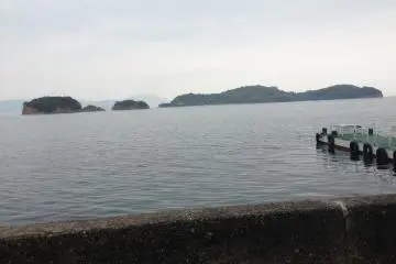 <p>Looking out at Yoshima and Angel Road from&nbsp;Shodoshima</p>