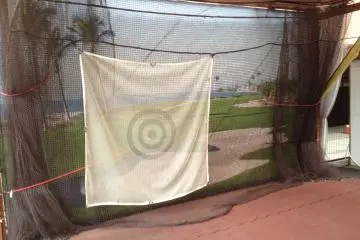 <p>The golfing range</p>