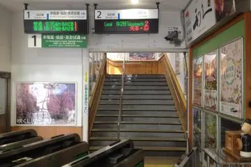 <p>Up to the platform</p>