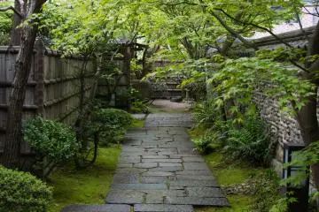 <p>Melewati pintu gerbang dan memasuki taman. Lihatlah ke dinding lumpur, ...</p>