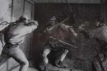 At the Tozen-ji temple Incident in 1861, Wirgman himself was actually there and saw it happen!