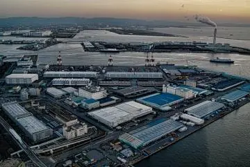 <p>Harbor area is an interesting place from above.</p>