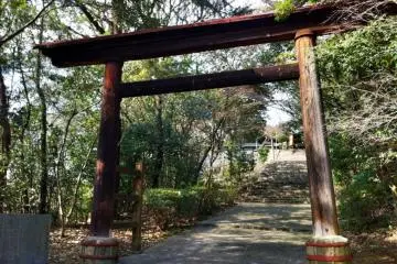 The wooden torii
