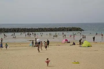 <p>The beach at low tide</p>