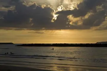 <p>A surfer's lament of mild waves is mitigated by the surrounding beauty</p>