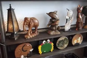 <p>Some of the wooden goodies for sale</p>
