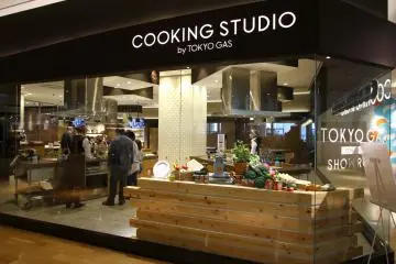 <p>The cooking studio in the Tokyo Gas showroom.&nbsp;</p>