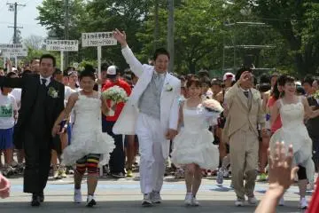Is the Sakuranbo Marathon more fun than Tokyo Marathon? (Photo: 果樹王国ひがしねさくらんぼマラソン大会実行委員会)