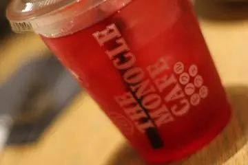 <p>Cranberry juice!</p>