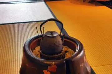 One of several traditional charcoal burners