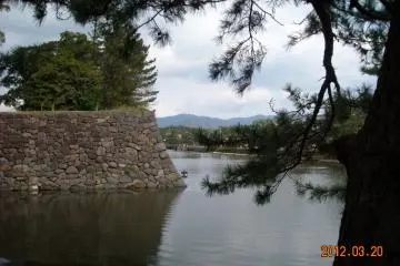 Matsue Castle outer wall and moat