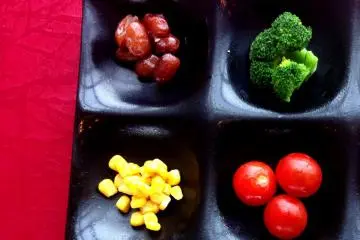 Stunning colors at the breakfast buffet.