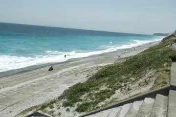 Habushiura beach is a world-renowned surfing spot. (Photo: Alana Schramm)