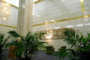 <p>In the lobby of Century Plaza Hotel Tokushima</p>