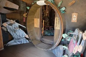 <p>ทางเข้าบ้านกับดักนินจา</p>