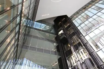 <p>The shiny glass interiors</p>
