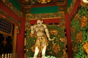 Entering the Yashamon Gate, one of the guardian Yasha demons.