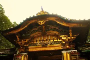 The main entrance to the Haiden, or worship hall.