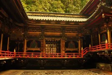 This is the exterior of the passage way between the Haiden (worship hall) and the Honden (inner shrine). &nbsp;