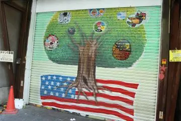 <p>More star spangled graffiti</p>