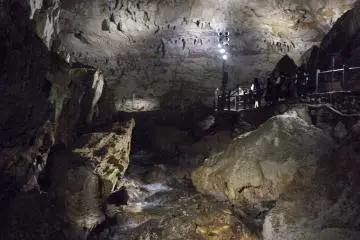 <p>More stairs up the cave.</p>