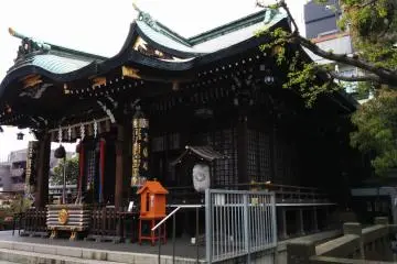 The honden&nbsp;or main shrine.&nbsp;