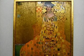 <p>Portrait of Adele Bloch-Bauer I by Gustav Klimt. The original is in the Neue Galerie, New York</p>