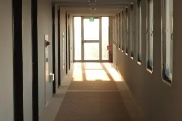 <p>The hallway in sunlight</p>