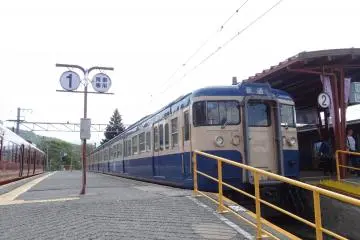 <p>The Fujikyuko Line train</p>