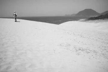 <p>Armed with his professional camera, this visitor takes in his surroundings.</p>