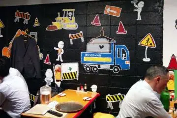 <p>The second floor mural was a little too cute for my tastes, but this is Japan, so it doesn't' seem out of place.&nbsp;</p>