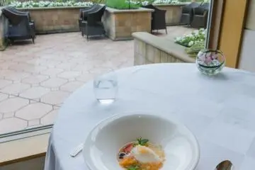 <p>A view from the table I was at while enjoying my meal. Very nice to take in the view while savoring the wonderful flavors.</p>
