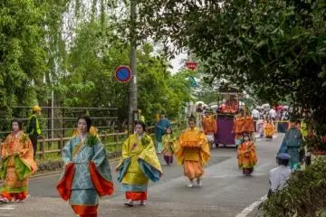 <p>The long awaited Saiō-Dai Lady (斎王代) of the Aoi Matsuri (葵祭) 2014 in Kyoto City approaching.</p>