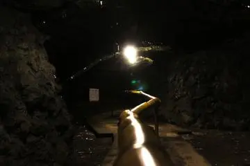 <p>Some parts of the cave are in darkness which makes you think there's something hiding in the darkness.</p>