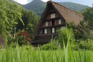 <p>Gassho-zukuri house that you can find in the villages of Shirakawa-go and Gokayama.</p>