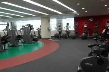 <p>The fitness room</p>