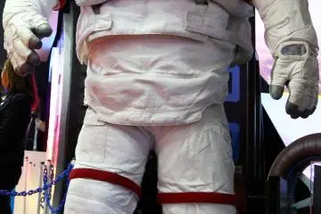 I'm not sure why there was a real space man suit at the show but it goes to show you can find almost anything at the car show.&nbsp;