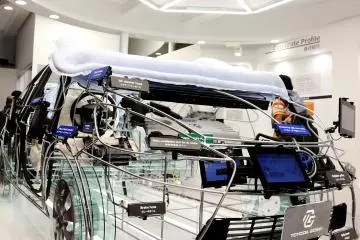 I love this transparent car which shows the intake system as well as the air bags set up built inside the car.&nbsp;