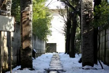 <p>A simple walkway taking you away from the shrine, it's very traditional and quaint.&nbsp;</p>