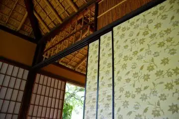 <p>Inside Geppa-ro teahouse</p>