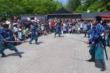 Date Masamune's forces are attacked by an enemy group.