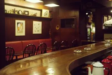 <p>The cosy, warm kissaten, the Japanese name for a coffee cafe.</p>