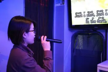 Try your hand at karaoke in English or Japanese after a couple of shots!