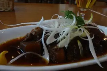 Japanese style stewed beef.