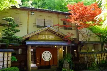 <p>Japanese restaurants alongside the river</p>