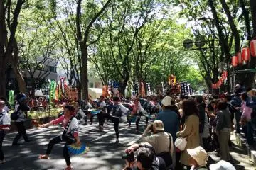 <p>The hopping part of the dance delights onlookers.&nbsp;</p>