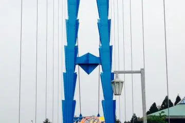 <p>Blue steal fins cut into the sky</p>