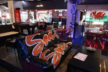 Relax in the lounge while you watch