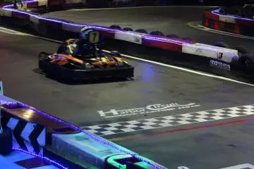 Crossing the finish line